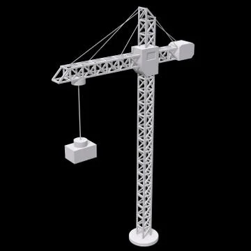 Tower construction building crane Ilustración de archivo