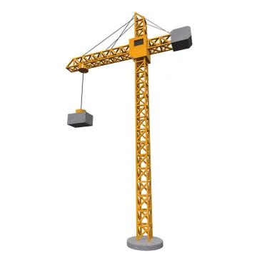 Tower construction building crane Ilustración de archivo