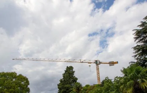 Tower construction crane Stock Photos