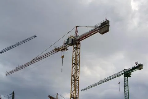 Tower construction crane Stock Photos