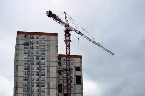 Tower construction crane Stock Photos