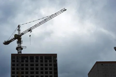 Tower construction crane Stock Photos