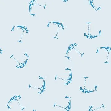 Tower crane civil engineer glyph seamless pattern Stockillustratie