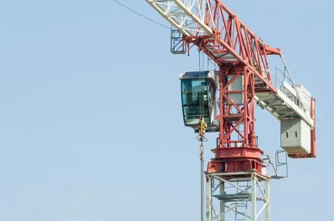 Tower Crane Closeup Stock Photos