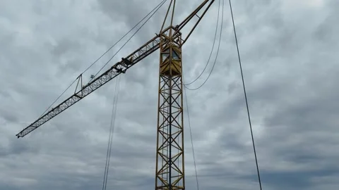 Tower Crane Flyover Video stock 279816850