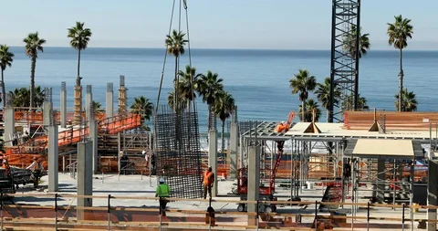 Tower Crane Stock Footage 129863062