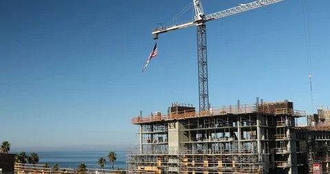 Tower Crane Vídeo Stock 129863171