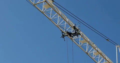 Tower Crane Stock Footage 129863192