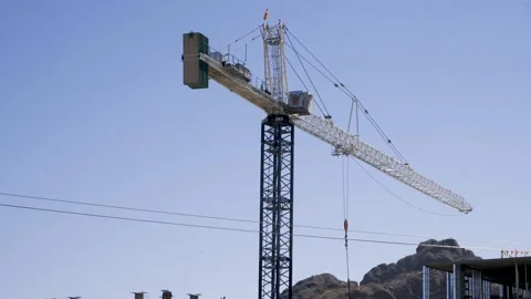 Tower Crane Stock Footage 200351318