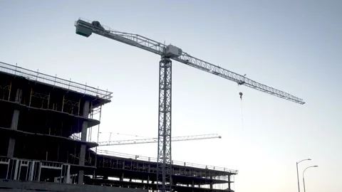 Tower Crane Stock Footage 200351360