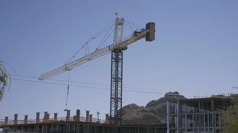 Tower Crane Stock Footage 200351737
