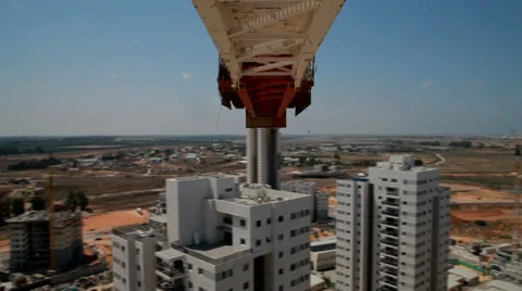 Tower crane in motion 08.mp4 Stock Footage 27564841