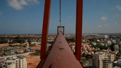 Tower crane in motion  Stock Footage 27562191