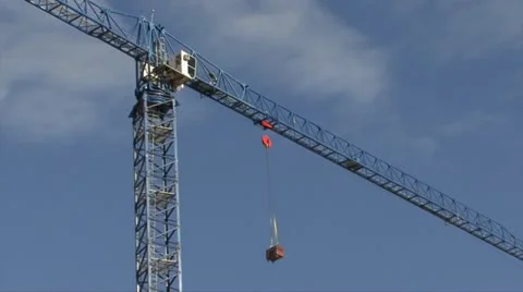 TOWER CRANE multiple shots - HD Stock Footage 12422922