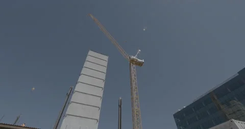 Tower crane pan Video stock 53344983