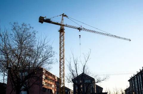 The tower crane Foto stock