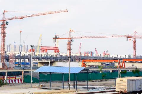 Tower crane 스톡 사진