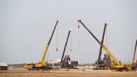 Tower crane Foto stock
