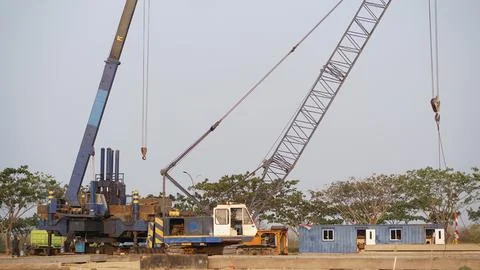 Tower crane Stock-Fotos