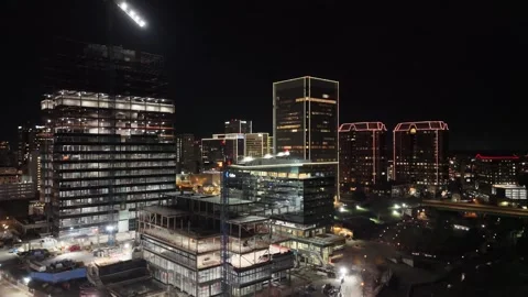Tower Crane - Richmond, VA Video stock 336415144