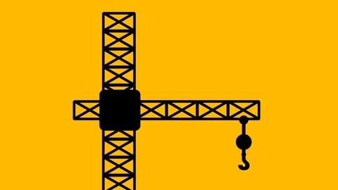 Tower Crane Work Stock Footage 335671495