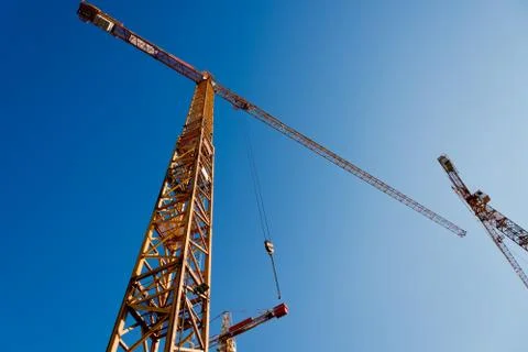 Tower cranes Stock Photos