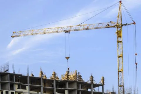 Tower cranes Stock Photos