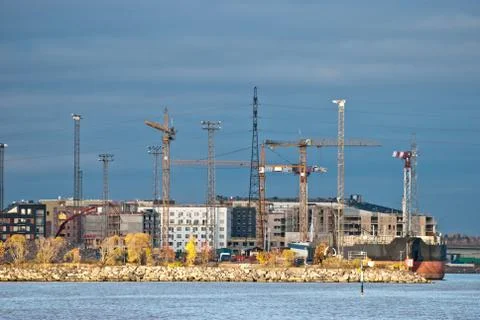 Tower cranes Stock Photos
