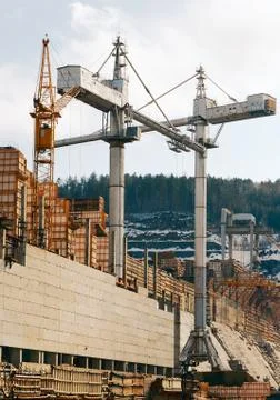 Tower cranes Stock Photos