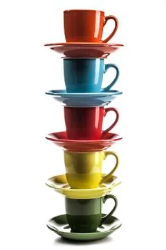 Tower of Cups Stock Photos