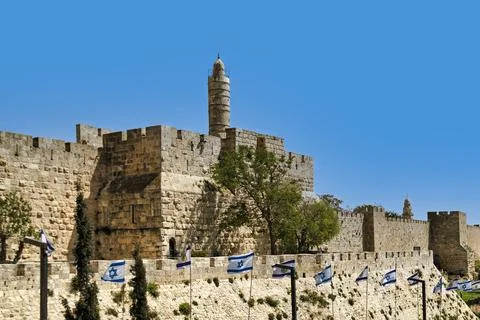 Tower of David Citadel Jerusalem Foto stock