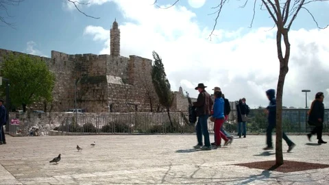 Tower of David Video stock 85081275
