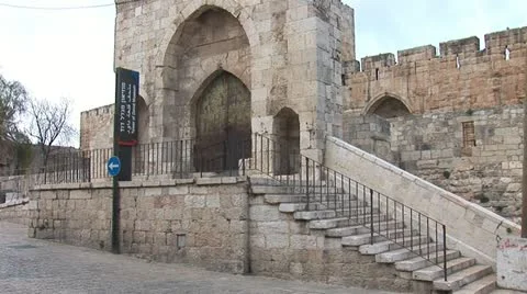 Tower of David in Jerusalem b Stock Footage 12401091