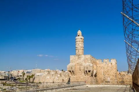 The Tower of David, Jerusalem Citadel Stock Photos