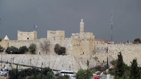 Tower of David, Jerusalem Stock Footage 12610926
