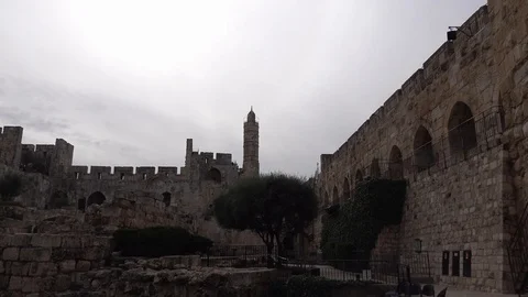 Tower of David Jerusalem Stock Footage 121328149