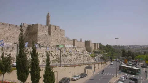 Tower of David in Jerusalem Stock Footage 241160589