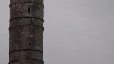 Tower of David Jerusalem - Helicopter passing Stock Footage 121328955