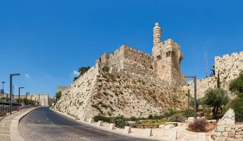 Tower of David in Jerusalem, Israel. Stock Photos