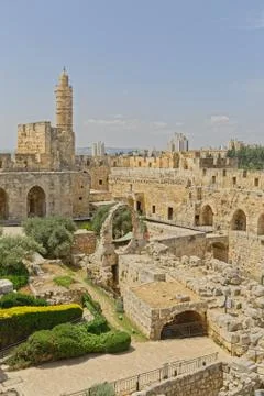 Tower of David in Jerusalem Stock Photos