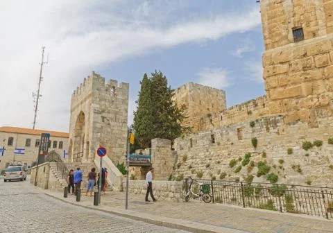 Tower of David in Jerusalem Stock Photos