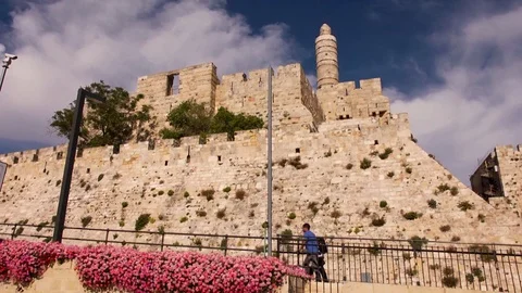 Tower of David,Jerusalem, citadel, temple 스톡 동영상 109196116
