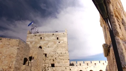 Tower of David,Jerusalem, citadel, temple, historic wall Stockbeeldmateriaal 109196145