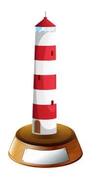 A tower-designed trophy Illustrazione stock