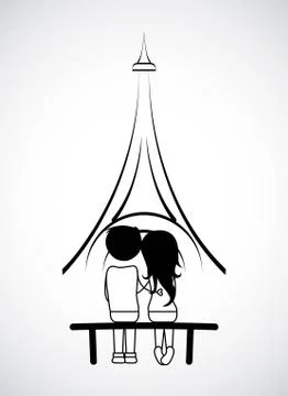 Tower eiffel design Stock-Illustration