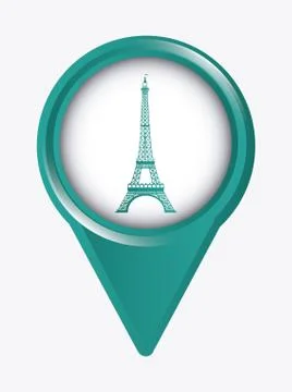 Tower eiffel design, vector illustration eps10 graphic Stock Illustration