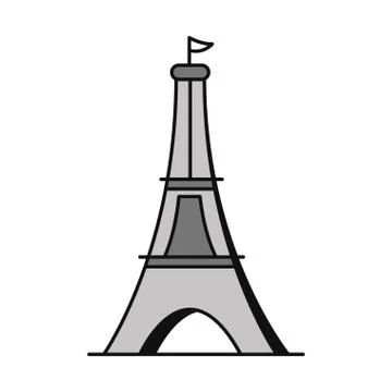Tower eiffel isolated icon イラスト素材