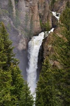 Tower falls waterfall Stock-Fotos