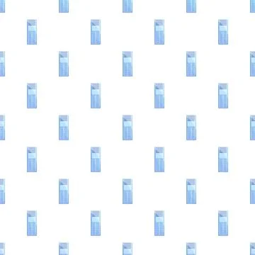 Tower fan seamless pattern creating cooling ventilation design Stock Illustration