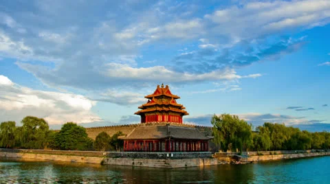 Tower of the Forbidden City 스톡 동영상 25579580